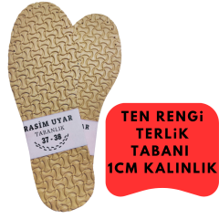1 ÇİFT PUFF PAPYON DESEN EVA TERLİK-PATİK TABANI -1 CM-