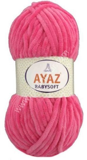 AYAZ BABYSOFT 1236 ŞEKER PEMBE Kadife El Örgü İpi