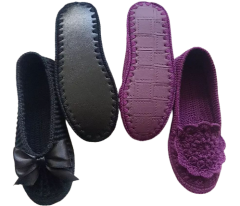 SUNİ DERİLİ PATİK TABANI İKİ KATMANLI KEÇESİZ (10'LU PAKET) KARIŞIK RENK