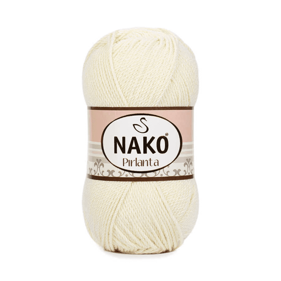 NAKO PIRLANTA PATİK İPİ KREM - 6730