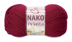 NAKO PIRLANTA PATİK İPİ KOYU KIRMIZI - 1175