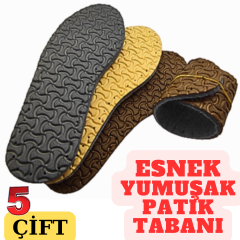 ESNEK PATİK TABANI (5 ÇİFT) İKİ KATMANLI