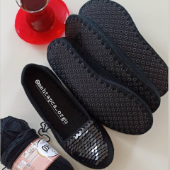 KAYMAZ KUMAŞLI PATİK TABANI (ÜÇ KATMANLI İÇİ KEÇELİ) 10 ÇİFT