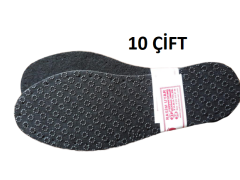 KAYMAZ KUMAŞLI PATİK TABANI (ÜÇ KATMANLI İÇİ KEÇELİ) 10 ÇİFT