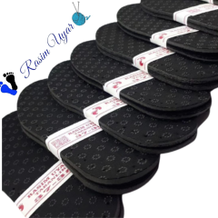 KAYMAZ KUMAŞLI PATİK TABANI (ÜÇ KATMANLI İÇİ KEÇELİ) 10 ÇİFT