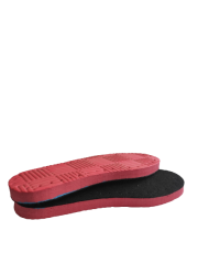 5 ÇİFT RENKLİ PUFF TERLİK TABAN- İKİ KATMANLI - İÇİ KEÇELİ - DELİKLİ