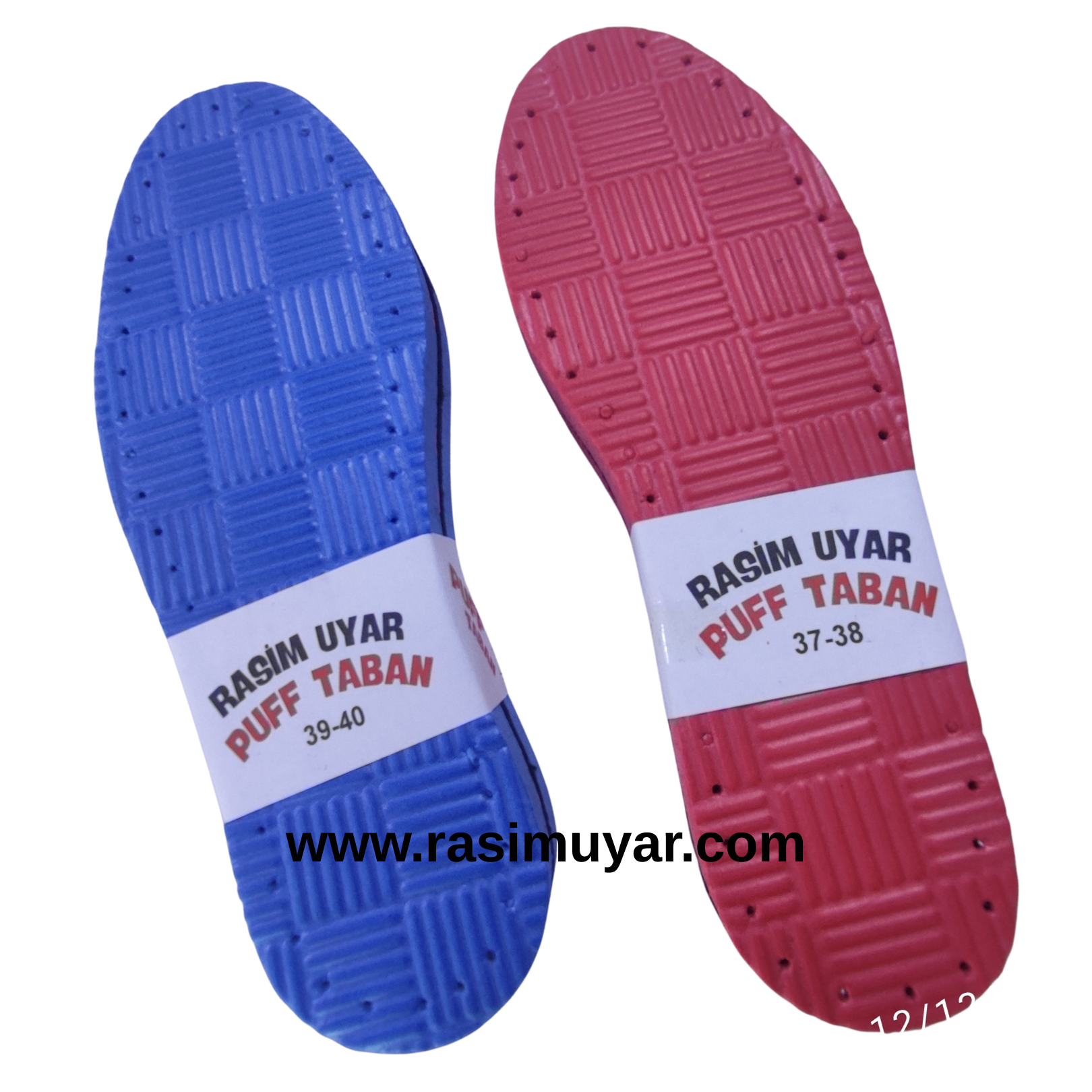 5 ÇİFT KARIŞIK RENKLİ PUFF TERLİK TABAN- İKİ KATMANLI - İÇİ KEÇELİ - DELİKLİ