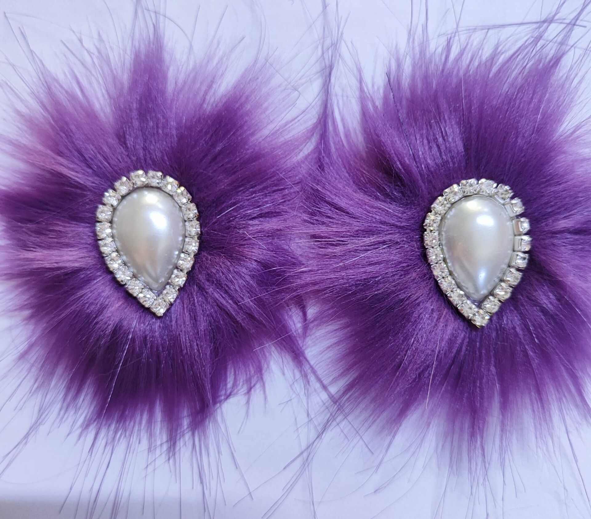 PATİK SÜSÜ MOR  HÜRREM KREM TAŞLI