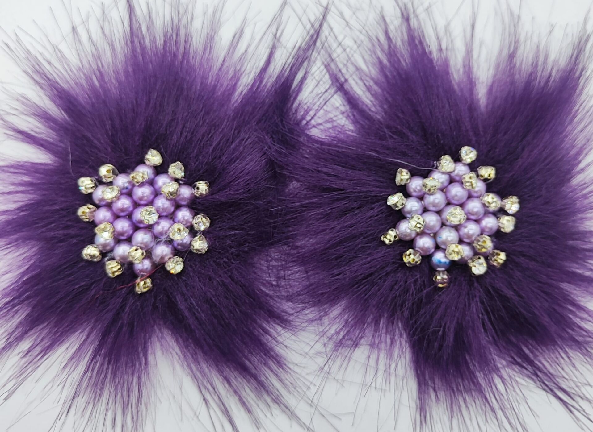 PATİK SÜSÜ MOR TASARIM LİLA TAŞLI