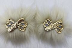 PATİK SÜSÜ EKRU KURDELE