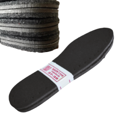 SİYAH KEÇE KAPLI EVA PATİK TABANI İKİ KATMANLI (10'LU PAKET)