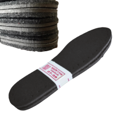 SİYAH KEÇE KAPLI EVA PATİK TABANI İKİ KATMANLI (10'LU PAKET)