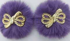 PATİK SÜSÜ LİLA  KURDELE