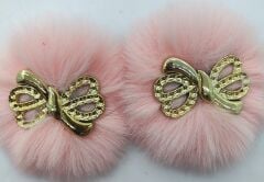 PATİK SÜSÜ   PEMBE KURDELE