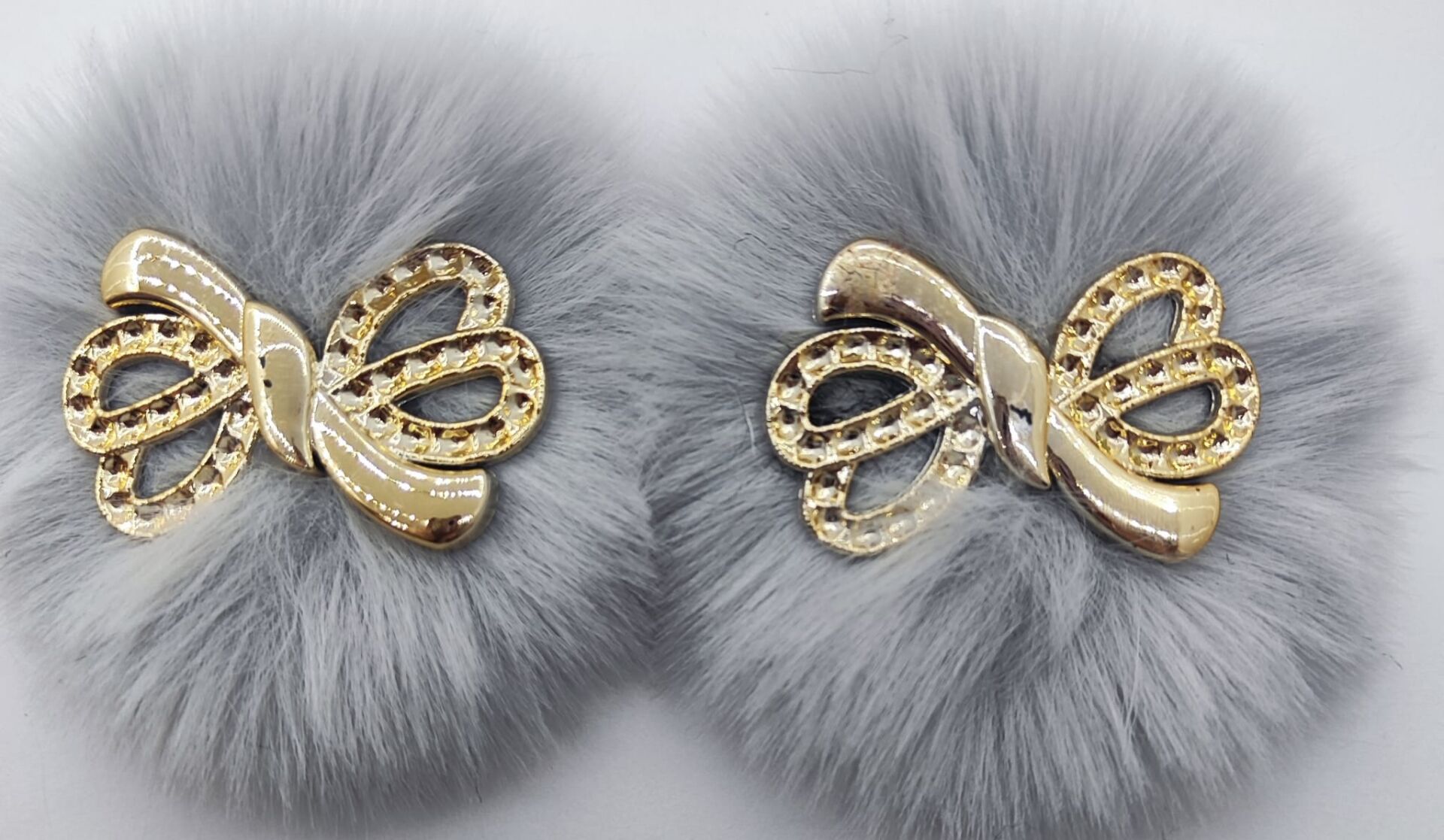 PATİK SÜSÜ AÇIK GRİ  KURDELE