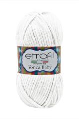 ETROFİL YONCA BABY KADİFE İP 70136 OPTİK BEYAZ