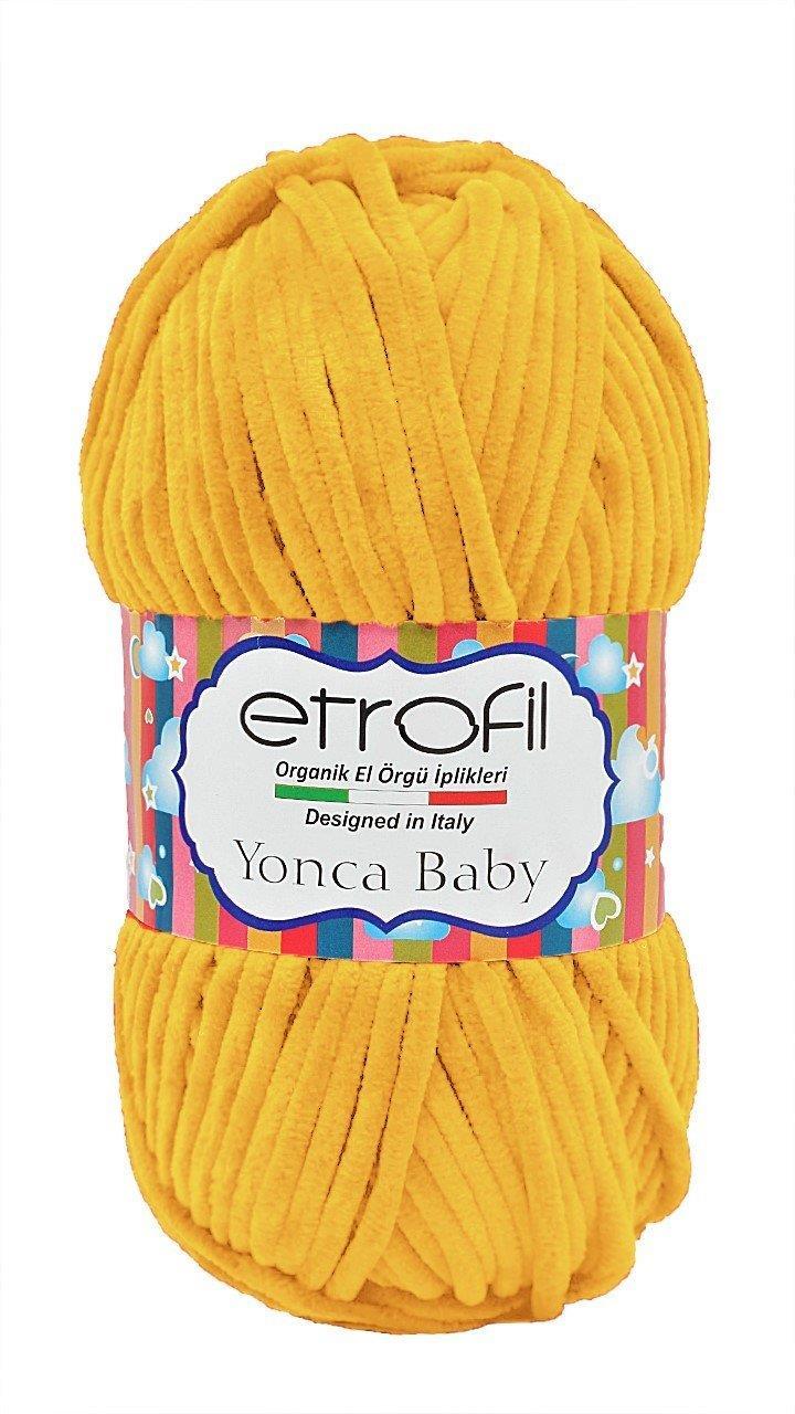 ETROFİL YONCA BABY KADİFE İP 70214 HARDAL