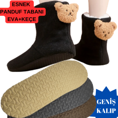 EV BOTU-PANDUF TABANI - DELİKSİZ  -GENİŞ KALIP YUMUŞAK ESNEK