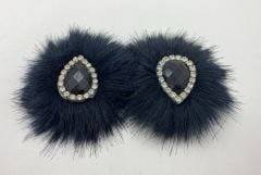 PATİK SÜSÜ SİYAH HÜRREM SİYAH TAŞLI