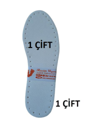 1 ÇİFT BEYAZ ÜÇ KATMANLI  PATİK TABANI (suni deri+eva+keçe)