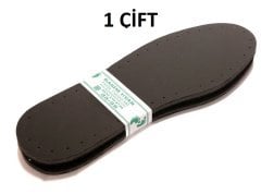 1 ÇİFT SİYAH ÜÇ KATMANLI  PATİK TABANI (1 ÇİFT) (suni deri+eva+keçe)