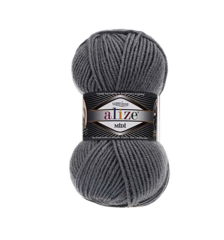 ALİZE SÜPERLANA MİDİ 87 KÖMÜR GRİ