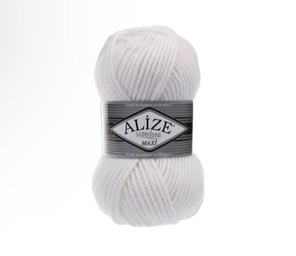 ALİZE SÜPERLANA MAXİ 55 BEYAZ
