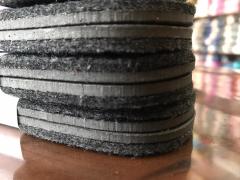 1 ÇİFT SİYAH KEÇE KAPLI EVA PATİK TABANI