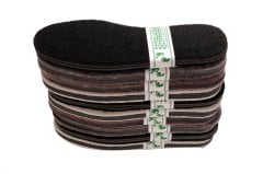 KEÇE KAPLI EVA PATİK TABANI İKİ KATMANLI (10'LU PAKET)