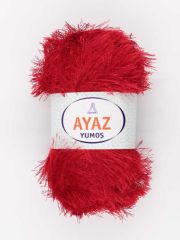 Ayaz Yumoş 1251 KOYU KIRMIZI | Sakallı İp | Fantezi İplik