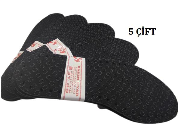 5 ÇİFT KAYMAZ KUMAŞLI PATİK TABANI (ÜÇ KATMANLI-KEÇELİ)