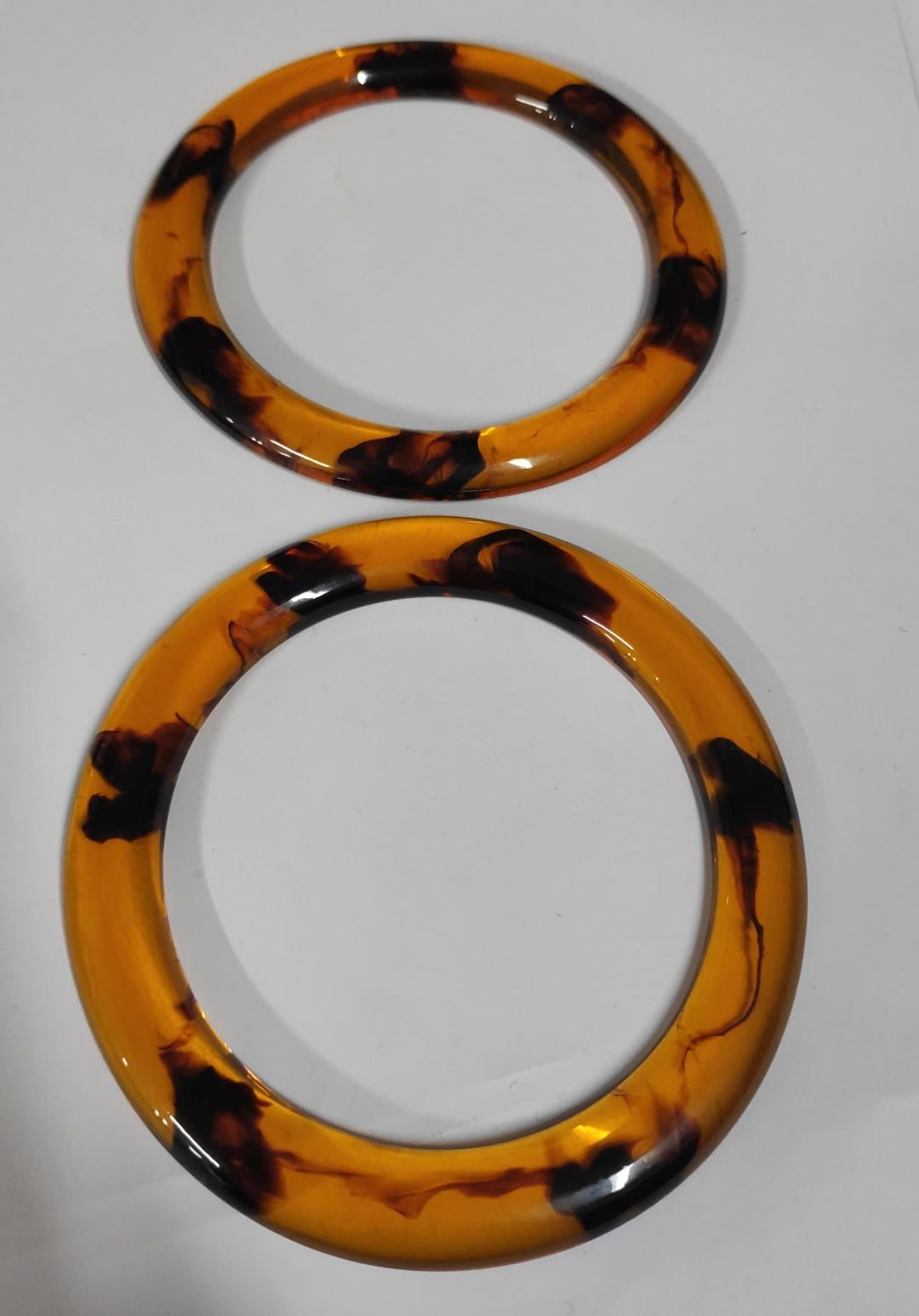 YUVARLAK PLASTİK  ÇANTA SAPI 1 ÇİFT - 12 KAHVERENGİ