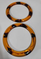 YUVARLAK PLASTİK  ÇANTA SAPI 1 ÇİFT - 12 KAHVERENGİ