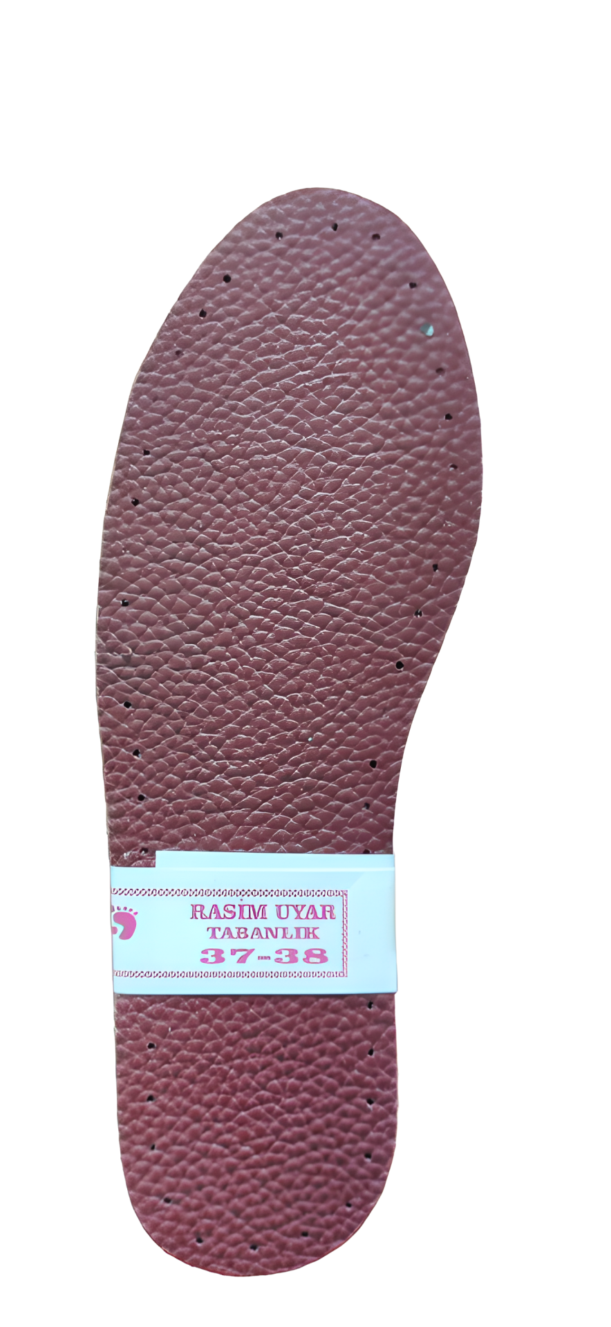 1 ÇİFT BORDO ÜÇ KATMANLI PATİK TABANI   RASİM UYAR