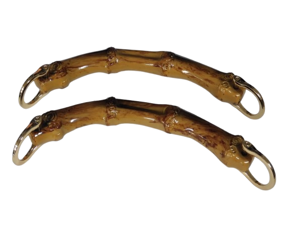 BAMBU GÖRÜNÜMLÜ ÇANTA SAPI - 1 ÇİFT - 15 CM