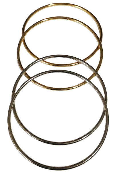 ÇELİK ÇANTA SAPI YUVARLAK - 1 ÇİFT 13cm