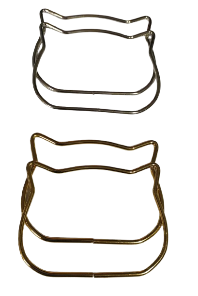 ÇELİK ÇANTA SAPI KEDİLİ - 1 ÇİFT 11cm