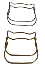 ÇELİK ÇANTA SAPI KEDİLİ - 1 ÇİFT 11cm