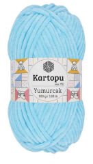KARTOPU YUMURCAK KADİFE İP AÇIK MAVİ 516
