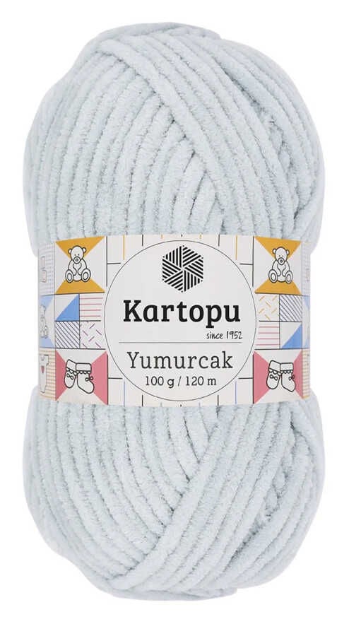 KARTOPU YUMURCAK KADİFE İP 919 GRİ