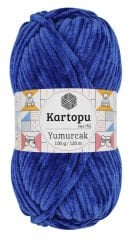 KARTOPU YUMURCAK KADİFE İP SAKS MAVİ 524