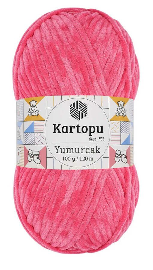 KARTOPU YUMURCAK KADİFE İP PEMBE 798