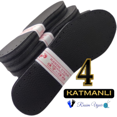 5 ÇİFT DÖRT KATMANLI KOMFORT PATİK TABANI  (suni deri+sünger ped+eva+keçe)