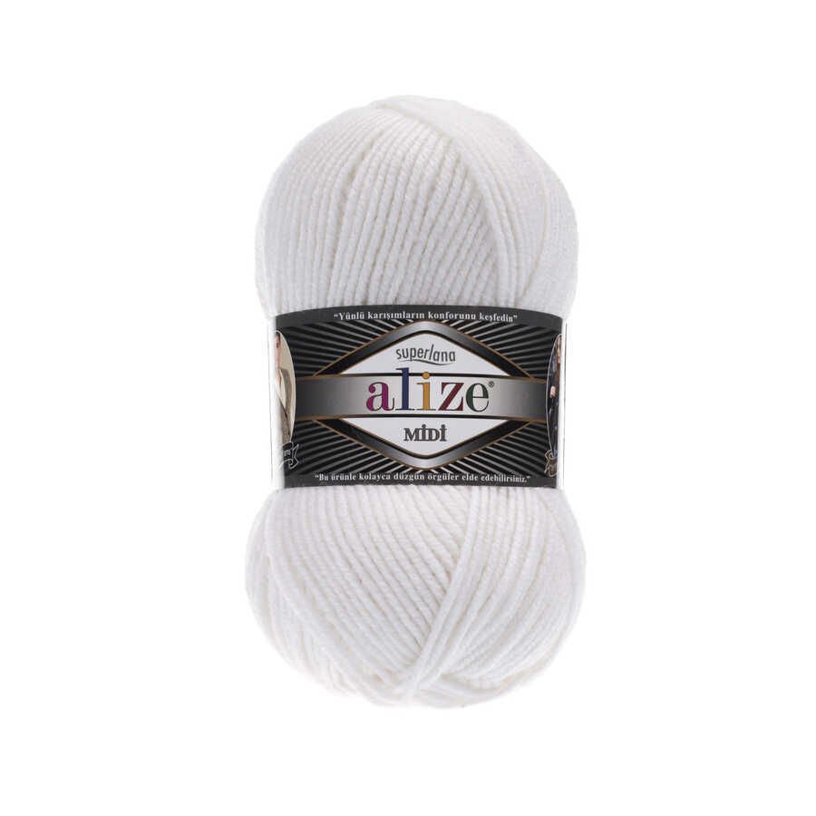 ALİZE SÜPERLANA MİDİ 55 BEYAZ