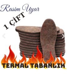 1 ÇİFT  TERMAL AYAKKABI KEÇESİ  (DELİKSİZ)