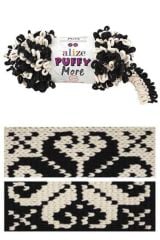 ALİZE PUFFY MORE 6270 SİYAH-FİL DİŞİ