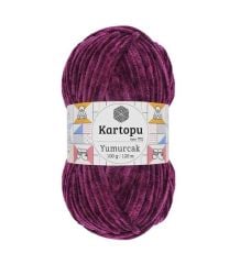 KARTOPU YUMURCAK KADİFE İP MOR K726