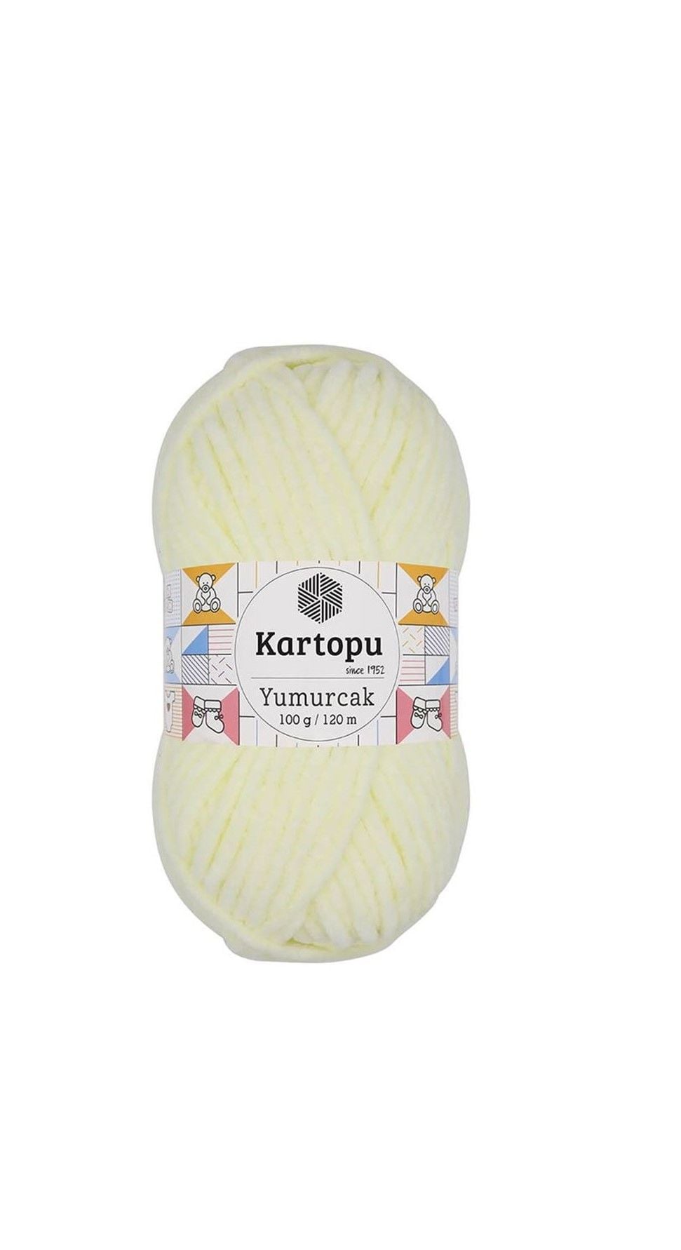 KARTOPU YUMURCAK KADİFE İP AÇIK SARI K335