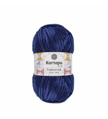KARTOPU YUMURCAK KADİFE İP LACİVERT K635