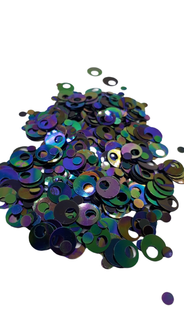 PATİK PULU - YUVARLAK SİYAH JANJAN  20-25GR